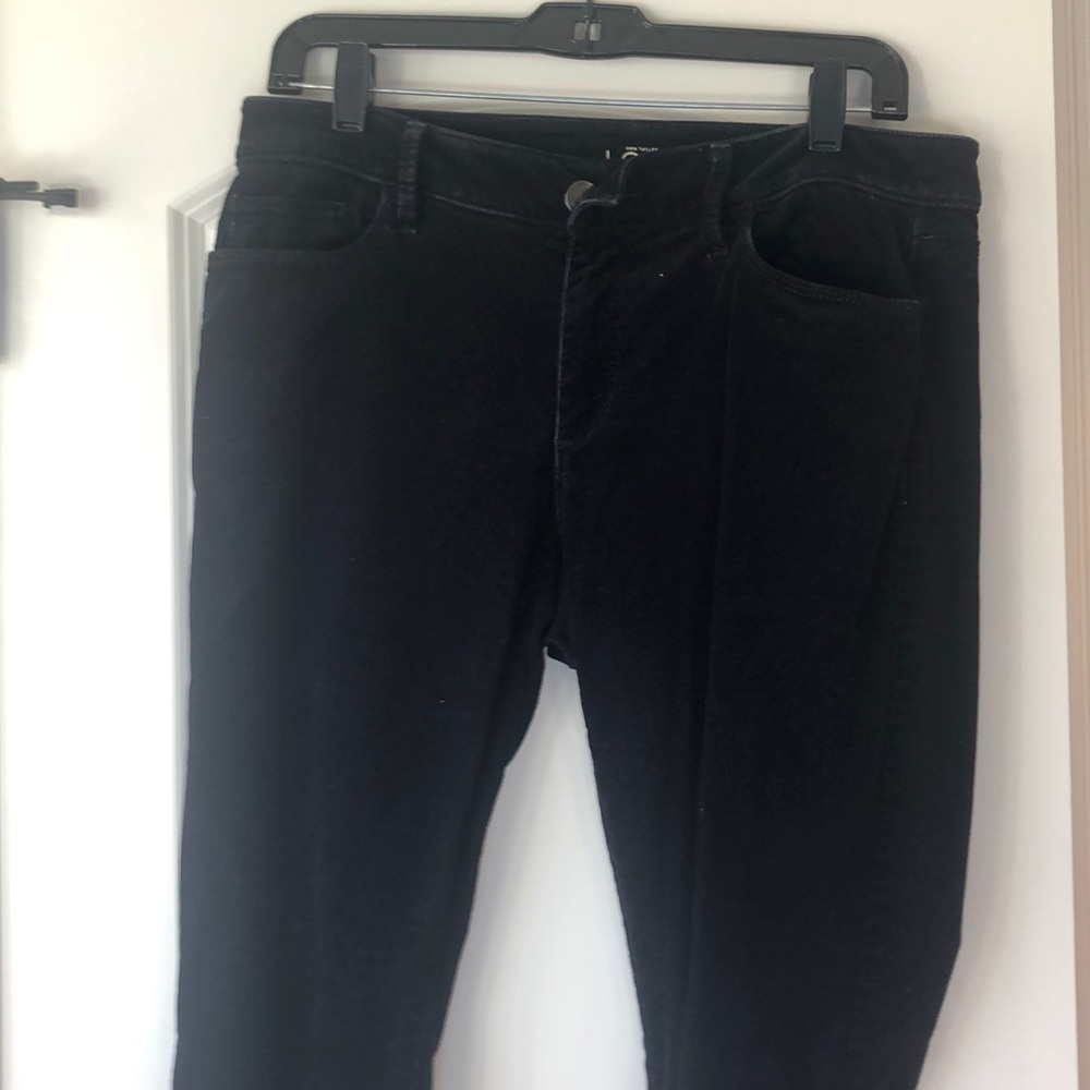 LOFT Black Skinny Curvy Cords